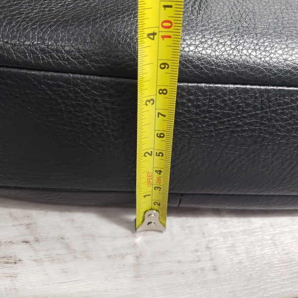 Coach F36675 Pebble Leather Kelsey Satchel Handbag Black with Silver Hardware - Picture 9 of 16